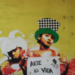 Mural en una de las paredes del Centro Cultural Atelier Favela