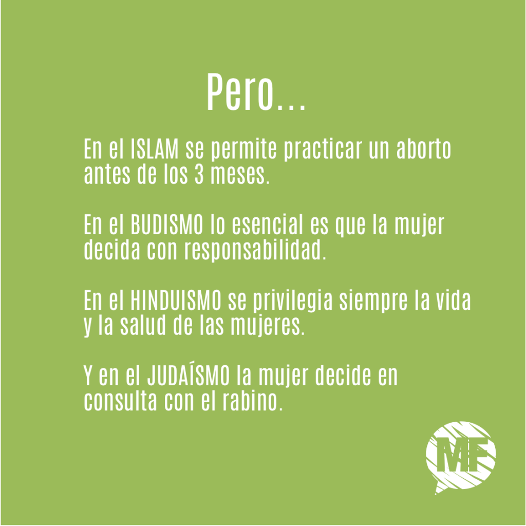 Abortar es un boleto directo al infierno… me decían