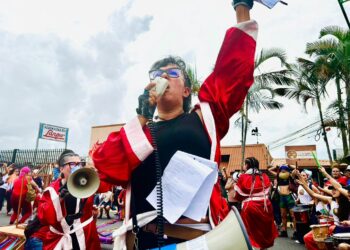 Colectivo Las Hartas La Santa Luchona Gran Marcha Nacional 2023 foto Ruth Garita