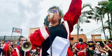 Colectivo Las Hartas La Santa Luchona Gran Marcha Nacional 2023 foto Ruth Garita